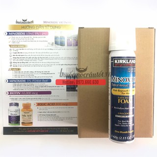 Thuốc mọc râu Minoxidil 5% dạng bọt