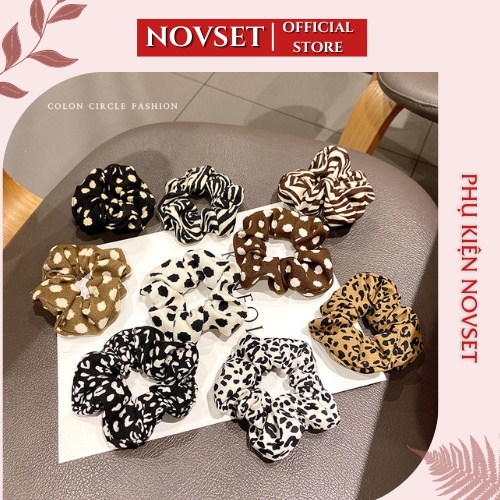 Dây buộc tóc NOVSET chun tóc bò sữa mẫu mới [ MÃ C103 ]