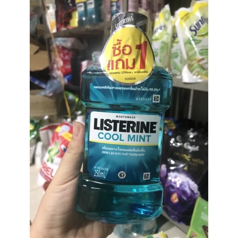Nước súc miệng Listerine Cool Mint chai 250ml