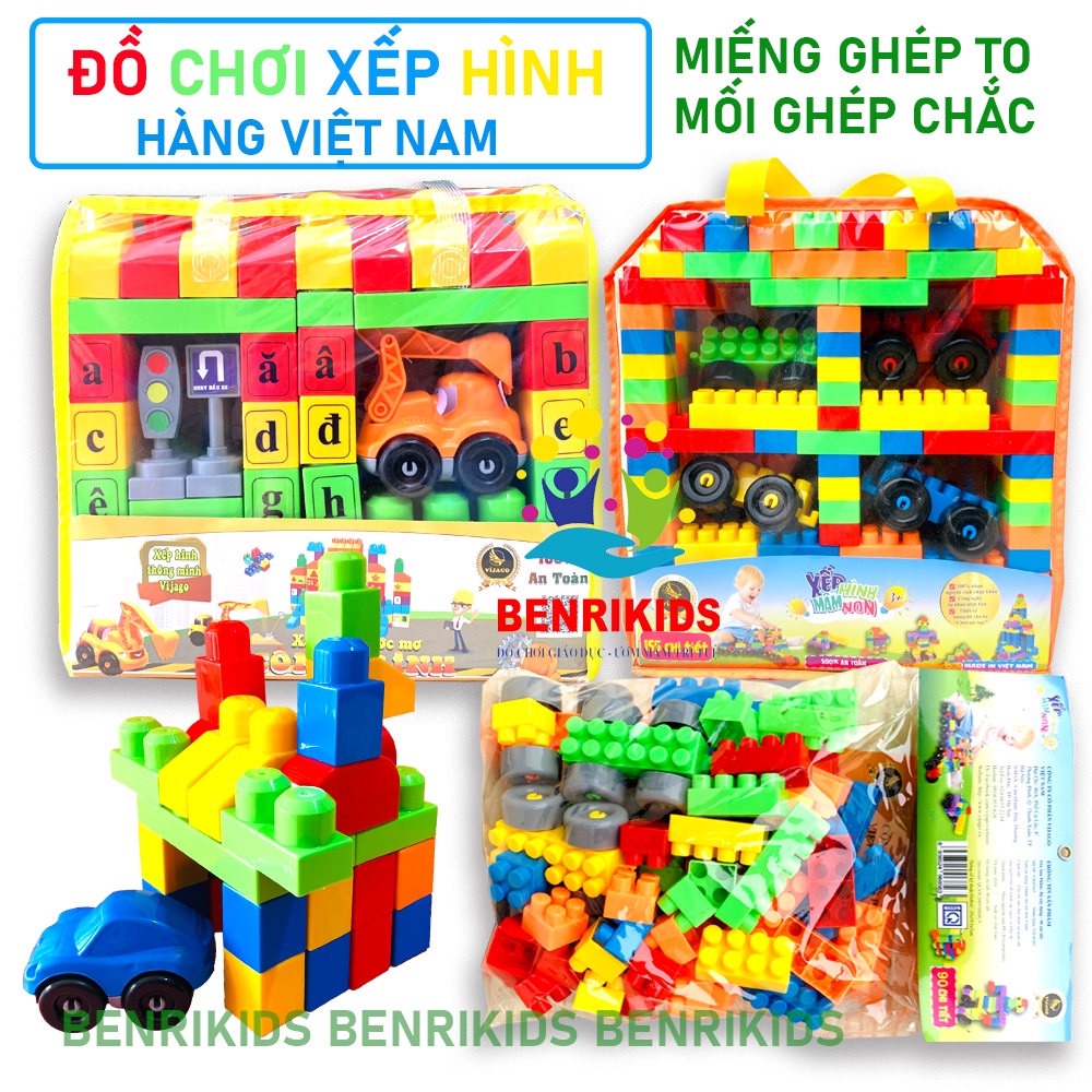 Đồ Chơi Xêp Hình Việt Nam Miếng Ghép To Mối Ghép Chắc Cho Trẻ Từ 2 Đến 5 Tuổi Sáng Tạo Đồ Chơi Thông Minh