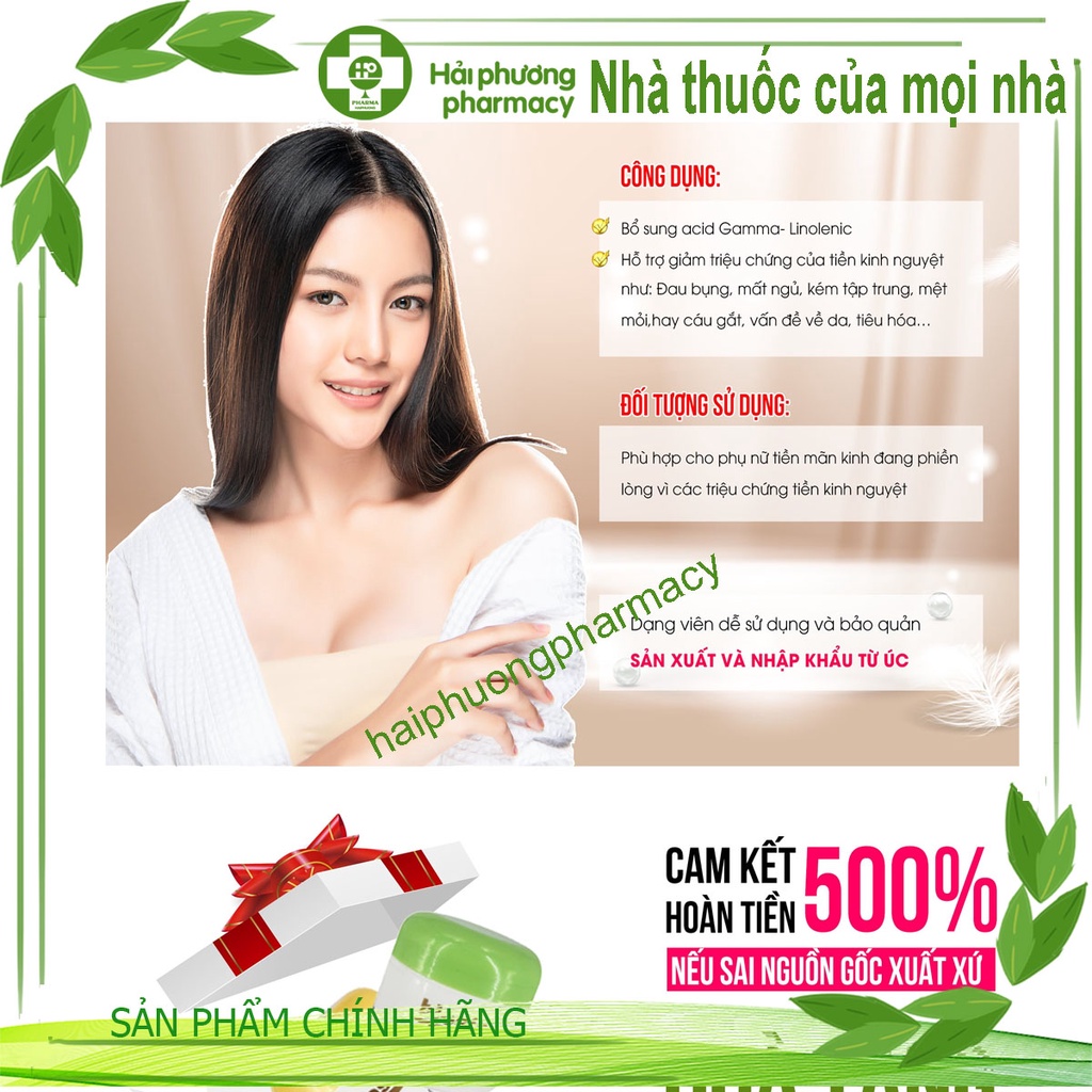 VITATREE EVENING PRIMROSE OIL - Viên Uống Điều Hòa Nội Tiết Tố Tinh Dầu Hoa Anh Thảo - 120V