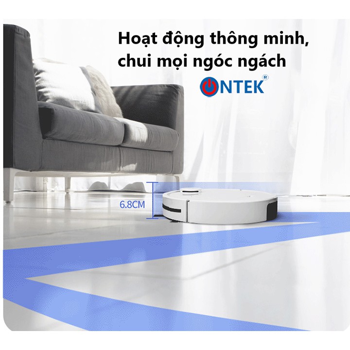 Robot Thông minh Hút Bụi Lau sàn ES350 Pro Cao Cấp 3 Trong 1, Cảm Biến Chạm, Chống Va Chạm Thông Minh &amp; Có Led