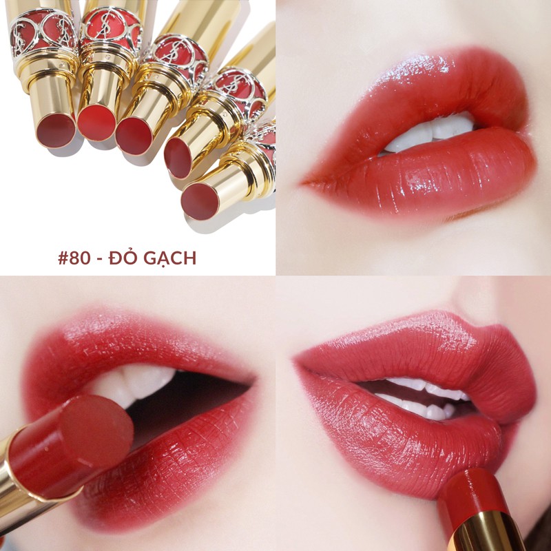 Xả [ HOT ] [YSL chính hãng 100%] SON YSL ROUGE VOLUPTÉ SHINE ! Chọn Bộ Màu son Dưỡng YSL hot nhất 2020 !!!!!!!!! *