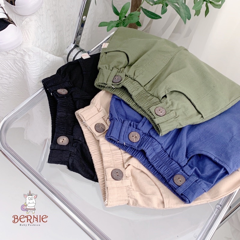 Quần baggy kaki linen bé trai-MS71