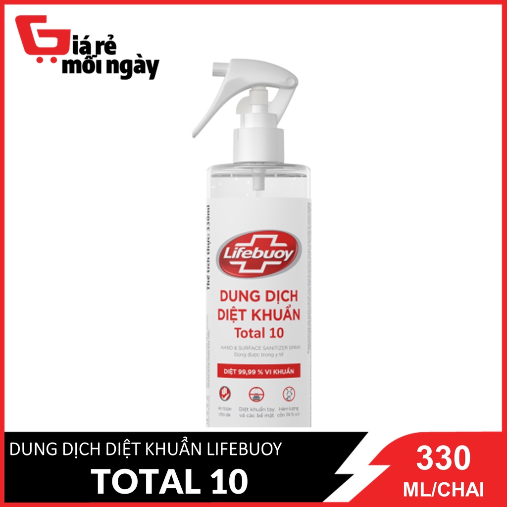 Dung Dịch Diệt Khuẩn Lifebuoy Total 10 - 330ml/chai