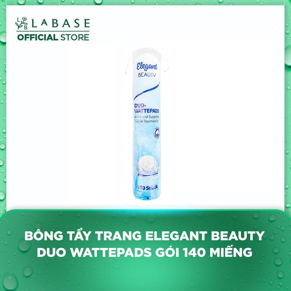 Bông tẩy trang Elegant Beauty Duo Wattepads Gói 140 miếng [Hàng nhập khẩu chính hãng]