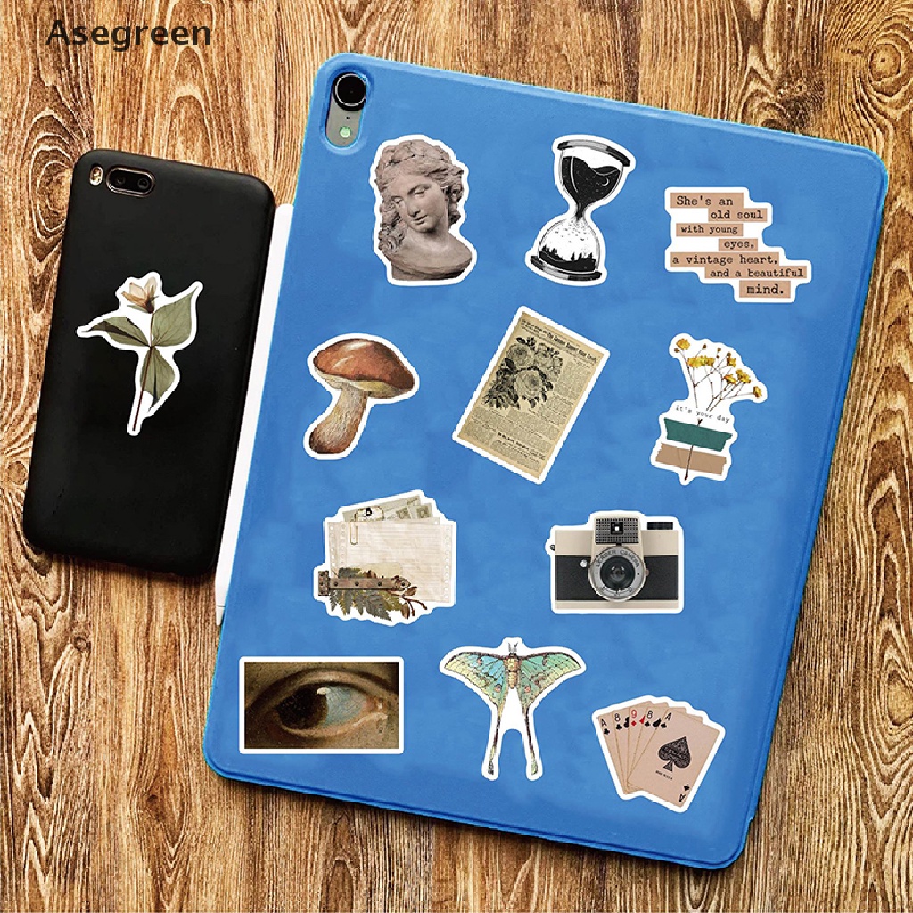 Bộ 50 Miếng Dán Hình Graffiti Hoạt Hình Nghệ Thuật Cổ Điển Trang Trí Laptop / Điện Thoại / Xe Hơi