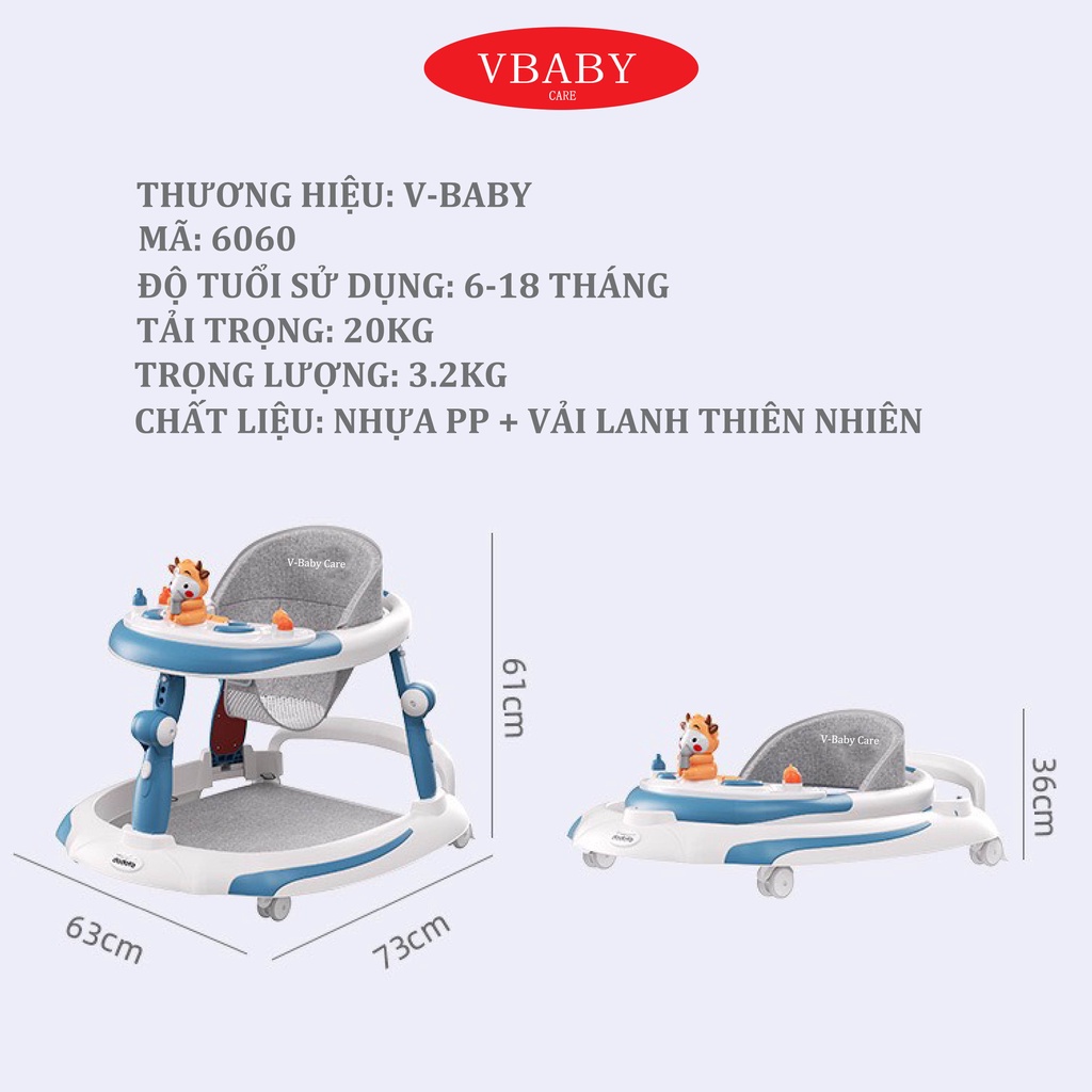 XE TẬP ĐI CAO CẤP VBABY 6060 - ĐẠT CHUẨN CHÂU ÂU