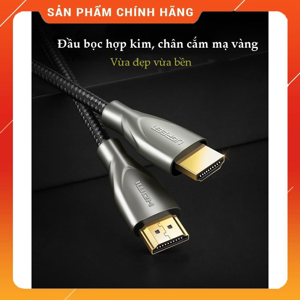 Cáp HDMI 2.0 Carbon chuẩn 4K mạ vàng UGREEN HD131 dailyphukien