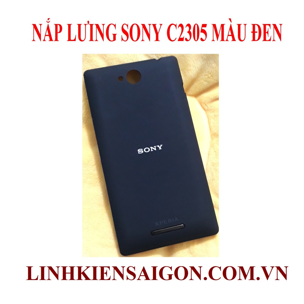 NẮP LƯNG SONY C2305 MÀU ĐEN