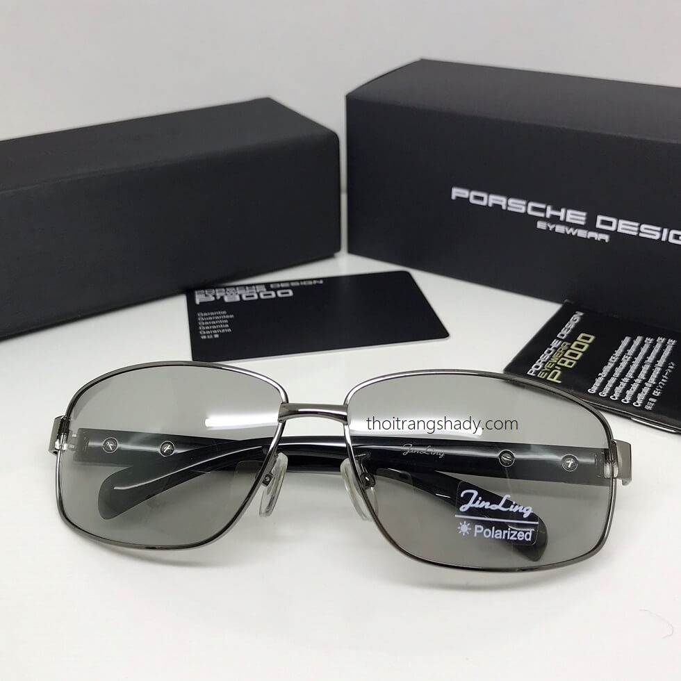 Mắt Kính Porsche Nam Vuông Đổi Màu Cao Cấp FullBox