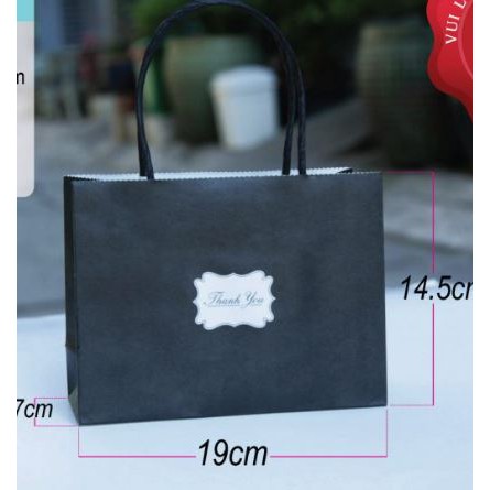 Túi quai giấy giá siêu rẻ đựng phụ kiện thời trang đựng quà tặng son môi  nước hoa size 19x14,5x7 cm (mẫu 6)