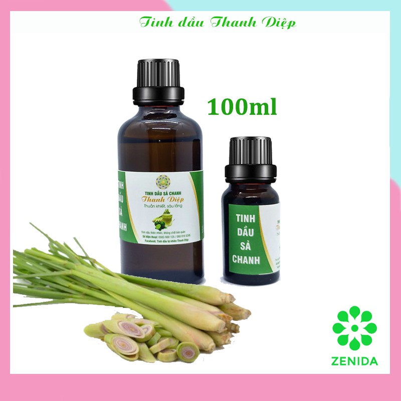 Tinh dầu sả chanh Thanh Diệp nguyên chất 100 ml I Có kiểm nghiệm SC01CB3