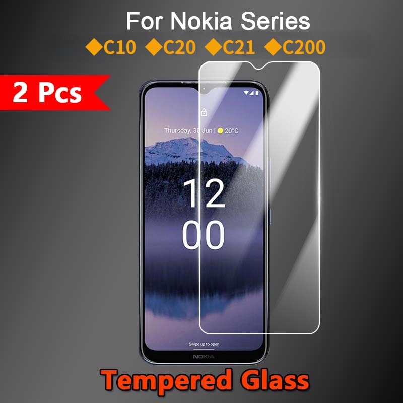 Set 1 / 2 / 3 / 5 Kính Cường Lực 2.5D 9H Bảo Vệ Màn Hình Điện Thoại Nokia C10 C20 C21 C21Plus c200