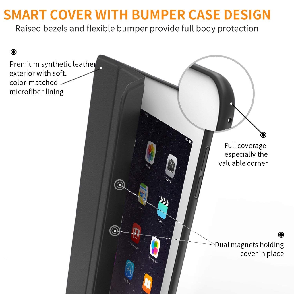 FLEXIBLE Bao Da Tpu Mềm Siêu Mỏng Cho Ipad Mini 1 2 3 A1432 A1454 A1455 A1489 A1490 A1491 A1599 A1600 case