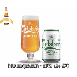 Hộp ly uống bia cao cấp Carlsberg 6 chiếc nhập khẩu Đan Mạch