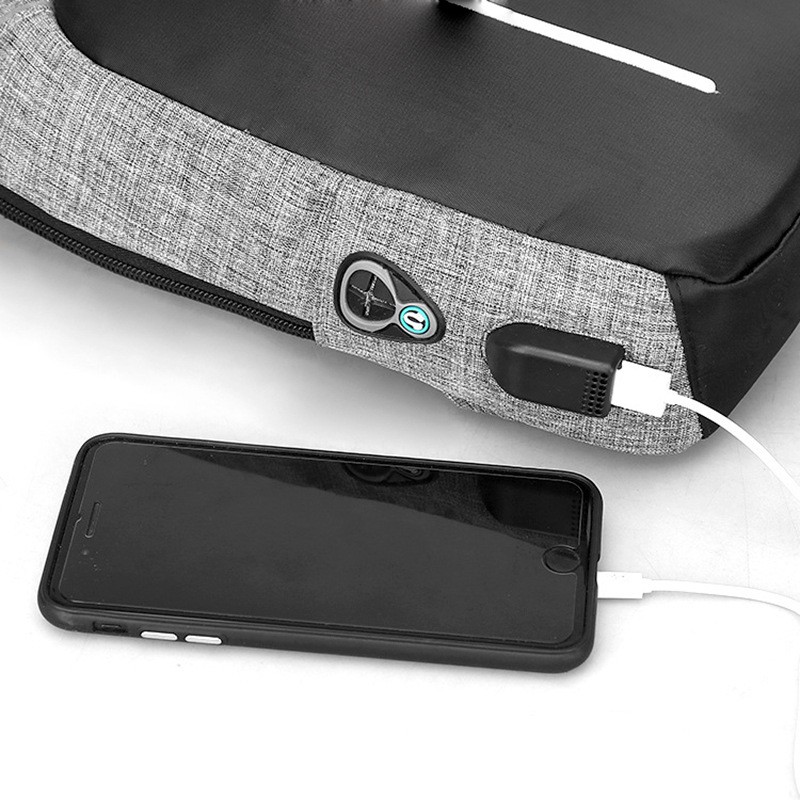 [J&T FreeShip Đơn Từ 99K ]Túi Đeo Chéo Nam Có Dây Cáp USB Phong Cách Thời Trang[TẶNG MÓC KHÓA PUBG] | BigBuy360 - bigbuy360.vn