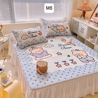 Chiếu cao su non 3D kèm 2 vỏ gối mát lịm