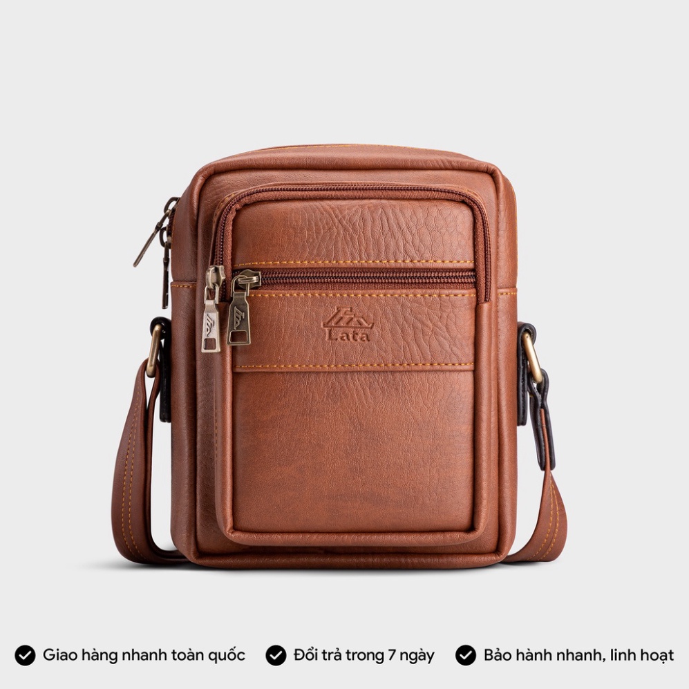 Túi đeo chéo da nam đa năng LATA TN21 - Bảo hành trọn đời