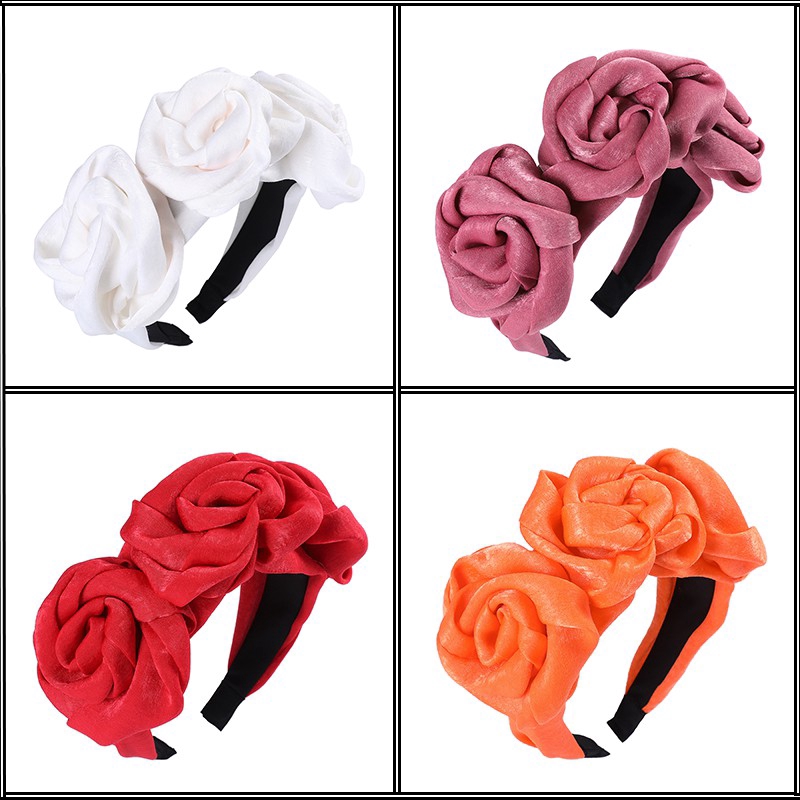 Cài Tóc Phối Hình Hoa Hồng Xinh Xắn Dành Cho Nữ