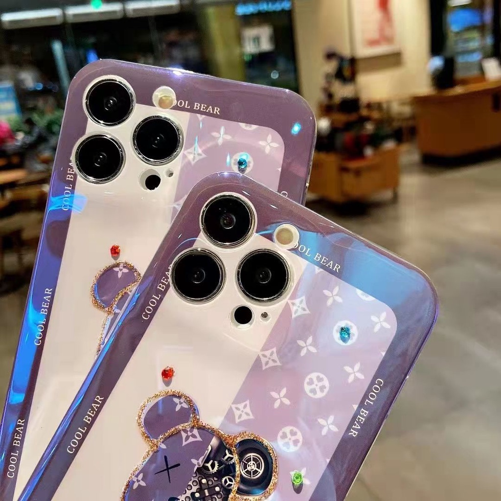 Ốp Điện Thoại Mềm Họa Tiết Gấu Dễ Thương Cho IPhone 11 11 Pro Max 12 12ProMax 7 8 PlusXXs Xr XsMax1313Pr 13promax