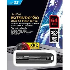 USB 3.1 SanDisk Extreme Go CZ800 64GB 200MB/s