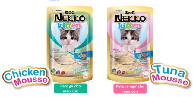 Pate Nekko cho mèo 70gr - Nhập khẩu từ Thái Lan