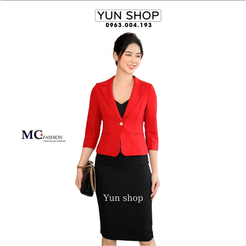 Áo Vest Nữ Blazer Thời Trang Công Sở Màu Đỏ Đẹp Đủ Size S,M,L,XL Chuẩn Phom Ôm Dáng Đẹp TAV392