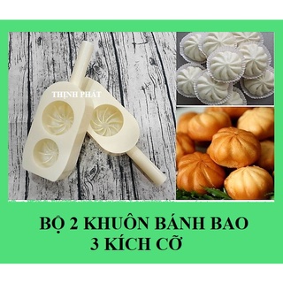 Bộ 2 Khuôn Làm Bánh Bao 3 Kích Cỡ Tiện Ích