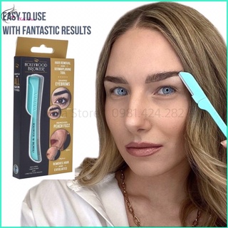 Dao cạo chân mày bằng thép không gỉ Hollywood Bronzer Dermaplaning Blade Made of German Stainless Steel Turquoise