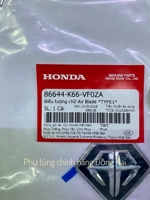 LOGO AB TUYỆT ĐẸP ZIN CHÍNH HÃNG HONDA