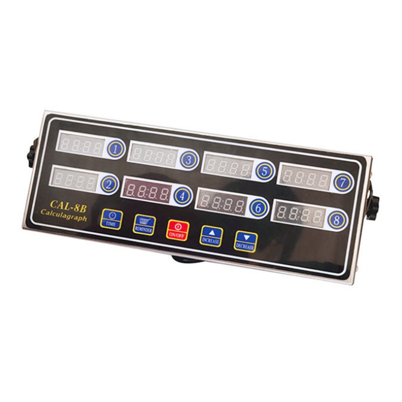Cal-8b Đồng Hồ Hẹn Giờ Nấu Ăn 8 Kênh Màn Hình LCD Dùng Cho Nhà Bếp