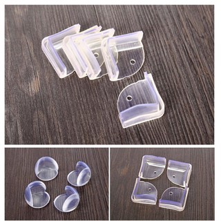DỤNG CỤ BỊT GÓC BÀN SILICON AN TOÀN CHO BÉ + MIẾNG DÁN 3M