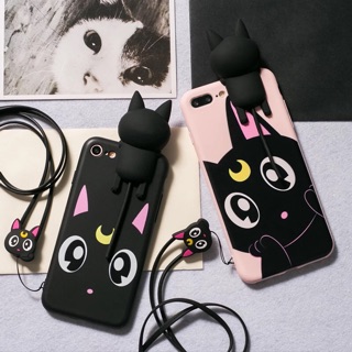 Ốp lưng Iphone mèo Luna Sailormoon có tiếng kêu meo meo