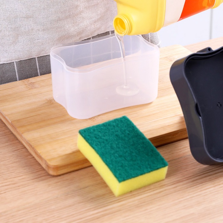 [Mới] Bình Đựng Xà Phòng Dạng Nhấn Tay / Bàn Chải Rửa Chén / Hộp Đựng Xà Phòng Cho Nhà Bếp