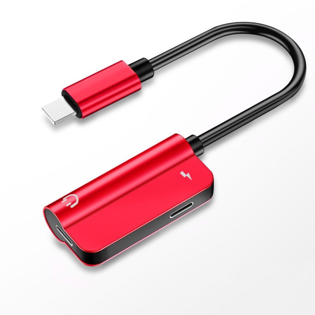Jack chuyển đổi iphone vừa tai nghe vừa xạc.jack chuyển lightning 2 trong 1 xạc tai nghe