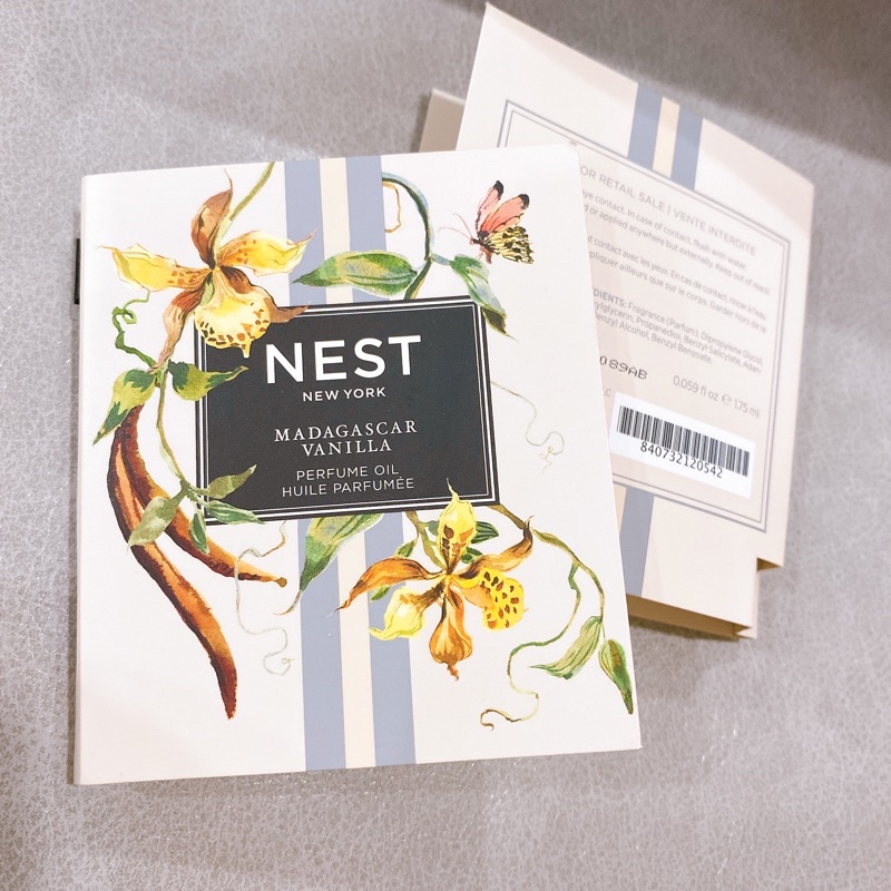 Vial Nước Hoa Nữ NEST Madagascar Vanilla
