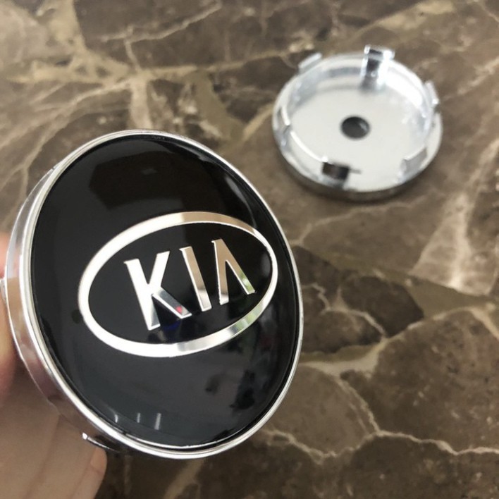 Sản Phẩm Logo chụp mâm, ốp lazang vành bánh xe ô tô hãng xe KIA - Đường kính 60mm