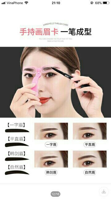 Combo 4 khung kẻ chân mày chuyên nghiệp