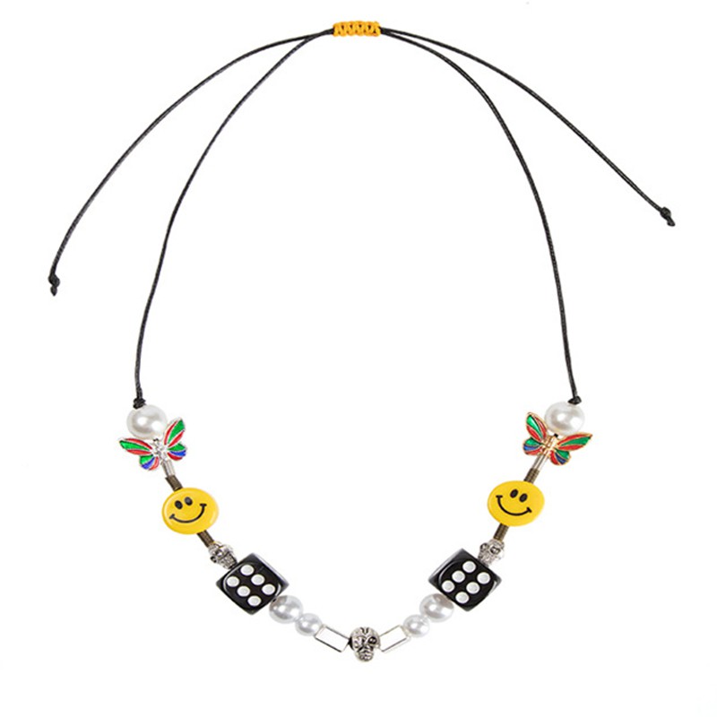 Dây Chuyền 22157 Mặt Hình Đầu Lâu/ Xúc Xắc Độc Đáo Cho Cặp Đôi