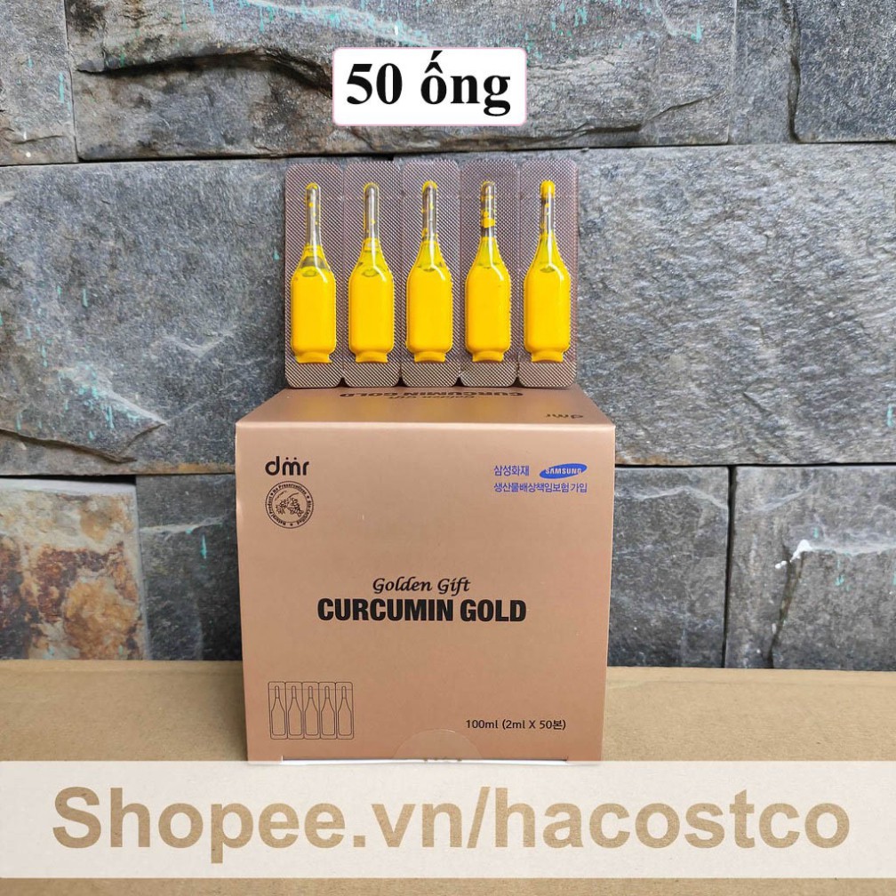 M5 BGF Nước Uống kỹ thuật Nano Curcumin Gold - Nano Golden Gift Curcumin Gold 50 ống - 100ml 21 M5