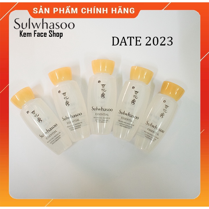 [5 chai] nước hoa hồng dưỡng trắng mịn da chống lão hóa cao cấp Sulwhasoo 15ml