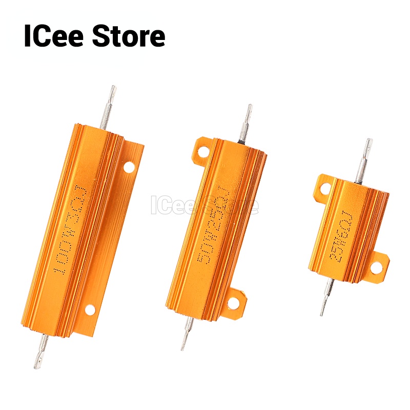 Điện Trở Kim Loại Nhôm RX24 50W 100W 1R 2R 4R 5K 6R 8R 10K 15K 20K ohm Chuyên Dụng