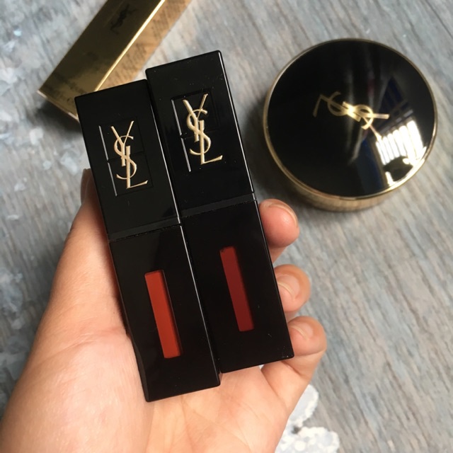 Son Kem YSL Vinyl Cream Lip Stain full size 5.5ml, căng bóng, lì môi siêu hot, Tiệm son ruby