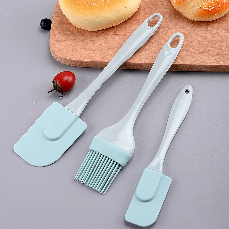 Set 3 dụng cụ cọ phết dầu muỗng trộn bơ bằng silicon dùng làm bánh DIY
