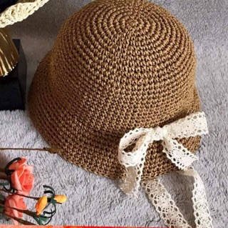 Nón sợi cói cho bé