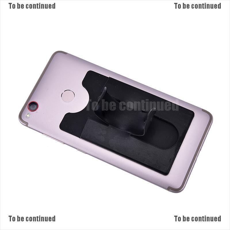 Giá Đỡ Điện Thoại Hình Chữ U Bằng Silicon Có Ngăn Đựng Thẻ Tiện Dụng