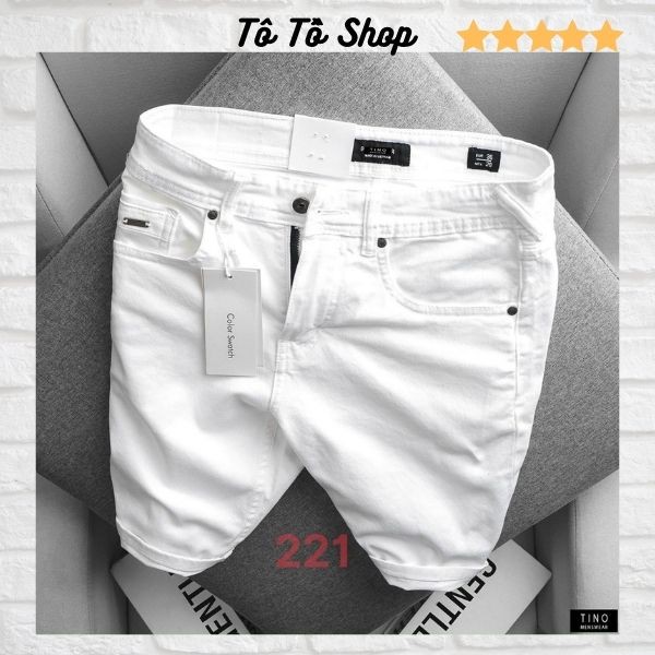 Quần Short Nam Rách❤️FREESHIP❤️ Quần Short Bò Nam Cao Cấp - Sọt Jean Co Giãn Mẫu Mới Hàng VNXK Tô Tồ Shop-QSJN13-Mã 221