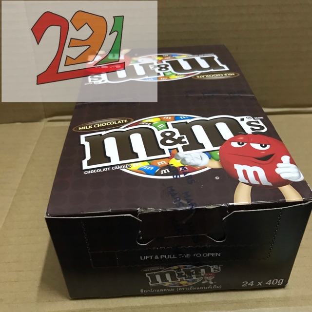 Hộp 24 Túi Kẹo M&M Milk Chocolate 40g