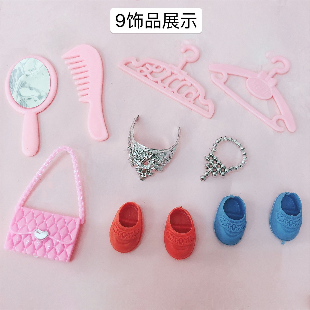 17 cm bối rối khỏa thân cơ thể bé 3D mắt thật 13 khớp chơi đồ nhà búp bê Barbie bjd nhỏ dễ thương